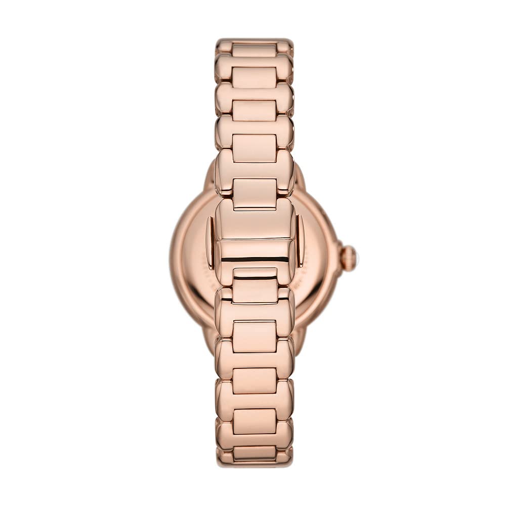 Emporio Armani Watch for Women, Three Hand Quartz Movement and 32mm Case Size with Stainless Steel, Leather or Silicone Strap
