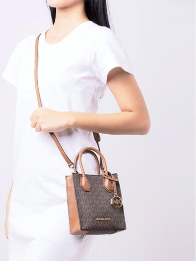 Michael Kors Mercer Extra-Small Pebbled Leather Crossbody Bag