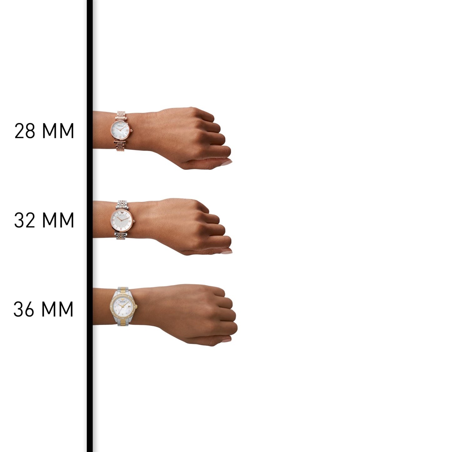 Emporio Armani Two-Hand Rectangular Women's Watch; Dress Watch for Women