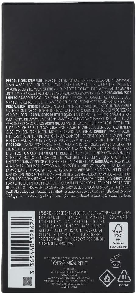 La Nuit de l`Homme by Yves Saint Laurent - perfume for men - Eau de Toilette, 200ml