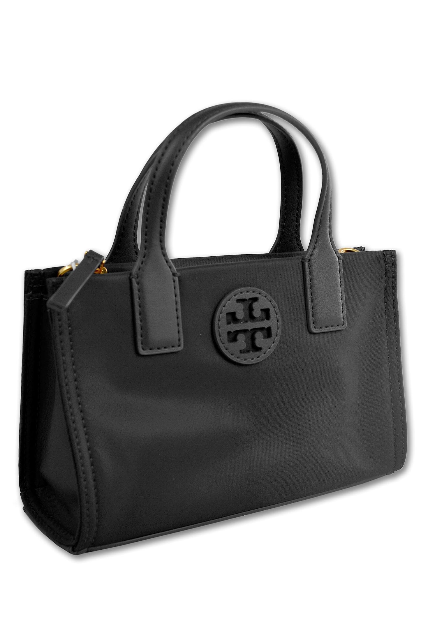 Tory Burch Womens 146437 Elle Gold-Tone Hardware Mini Nylon Tote Bag,