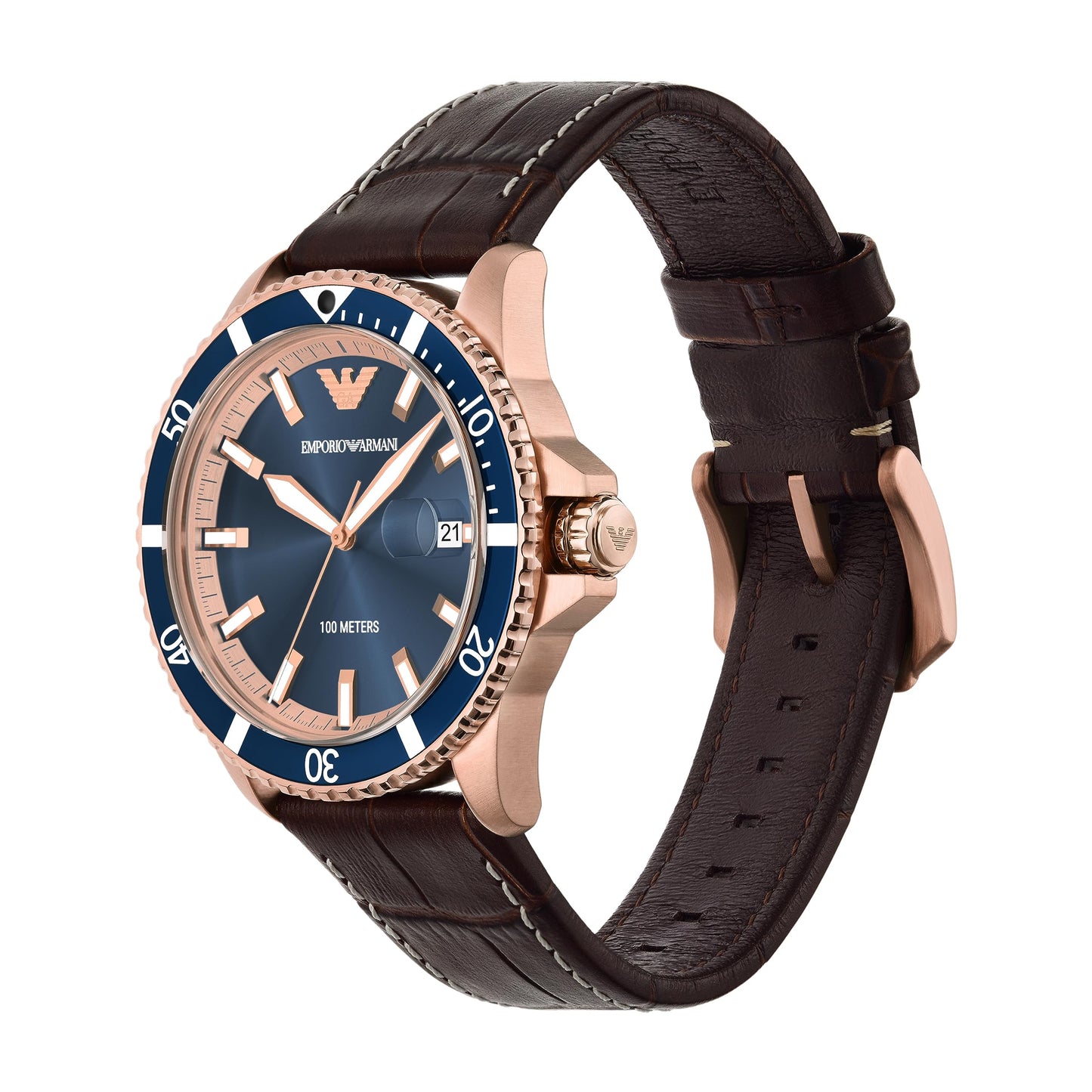 Emporio Armani Men's Dive-Inspired Sports Watch with Stainless Steel, Ceramic, or Silicone Band