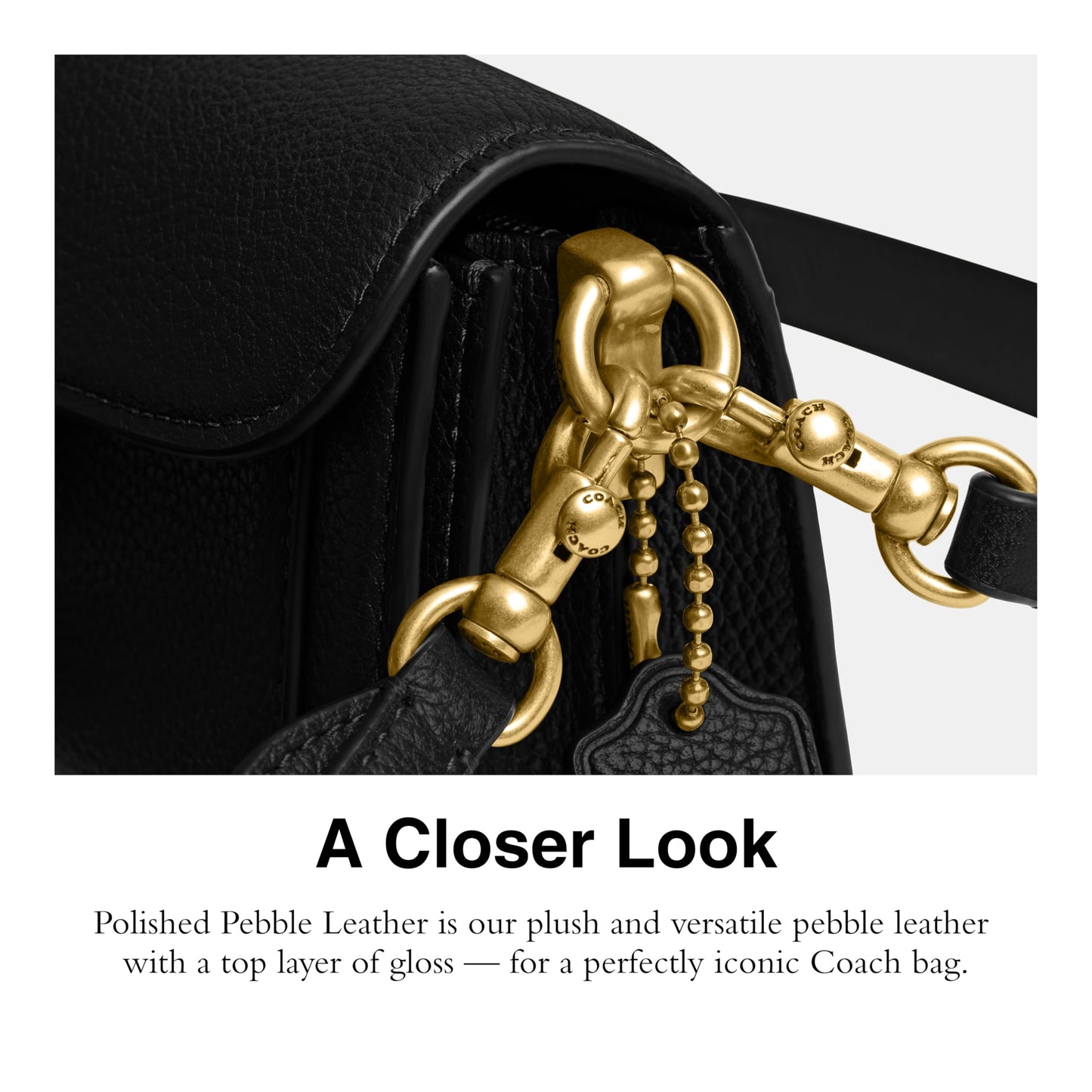 COACH Women's Tabby Shoulder Bag 20 Handbag (Jet Black)