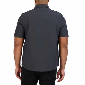 Men's Shirt - Gerry - Woven Camp (Dark Gray)