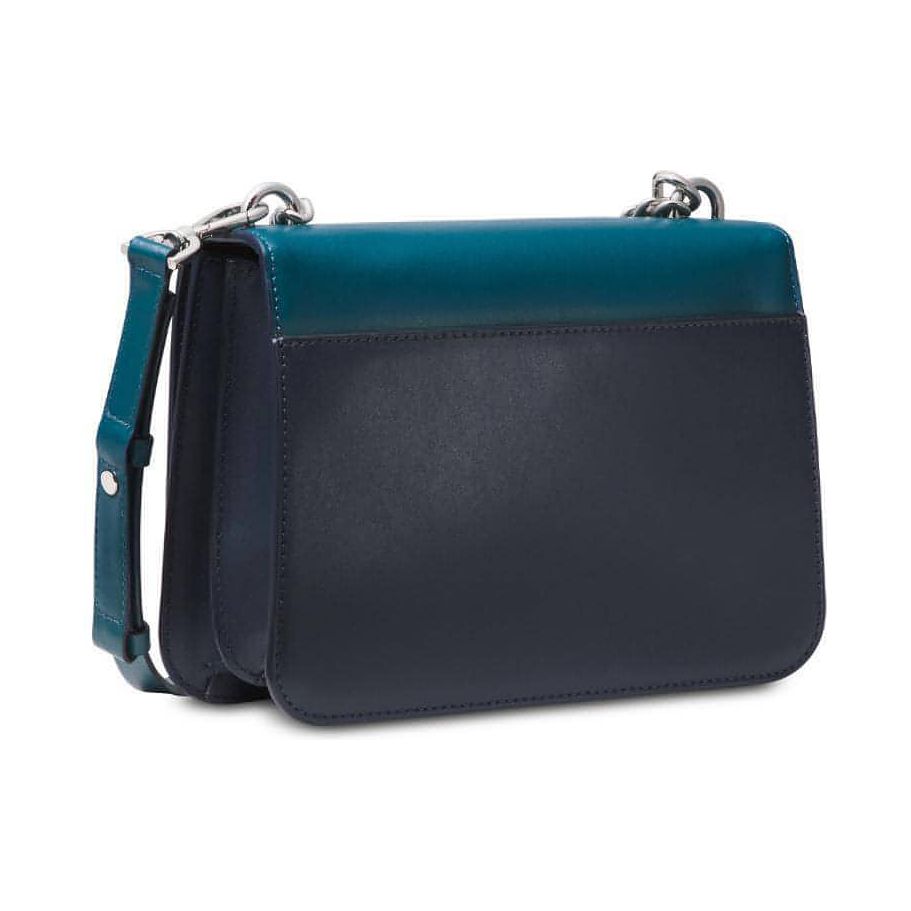Michael Kors Handbag Mott Colorblock Chain Swag Crossbody (Luxe Teal/Admiral/Silver) - Brandat Outlet, Women's Handbags Outlet ,Handbags Online Outlet | Brands Outlet | Brandat Outlet | Designer Handbags Online |