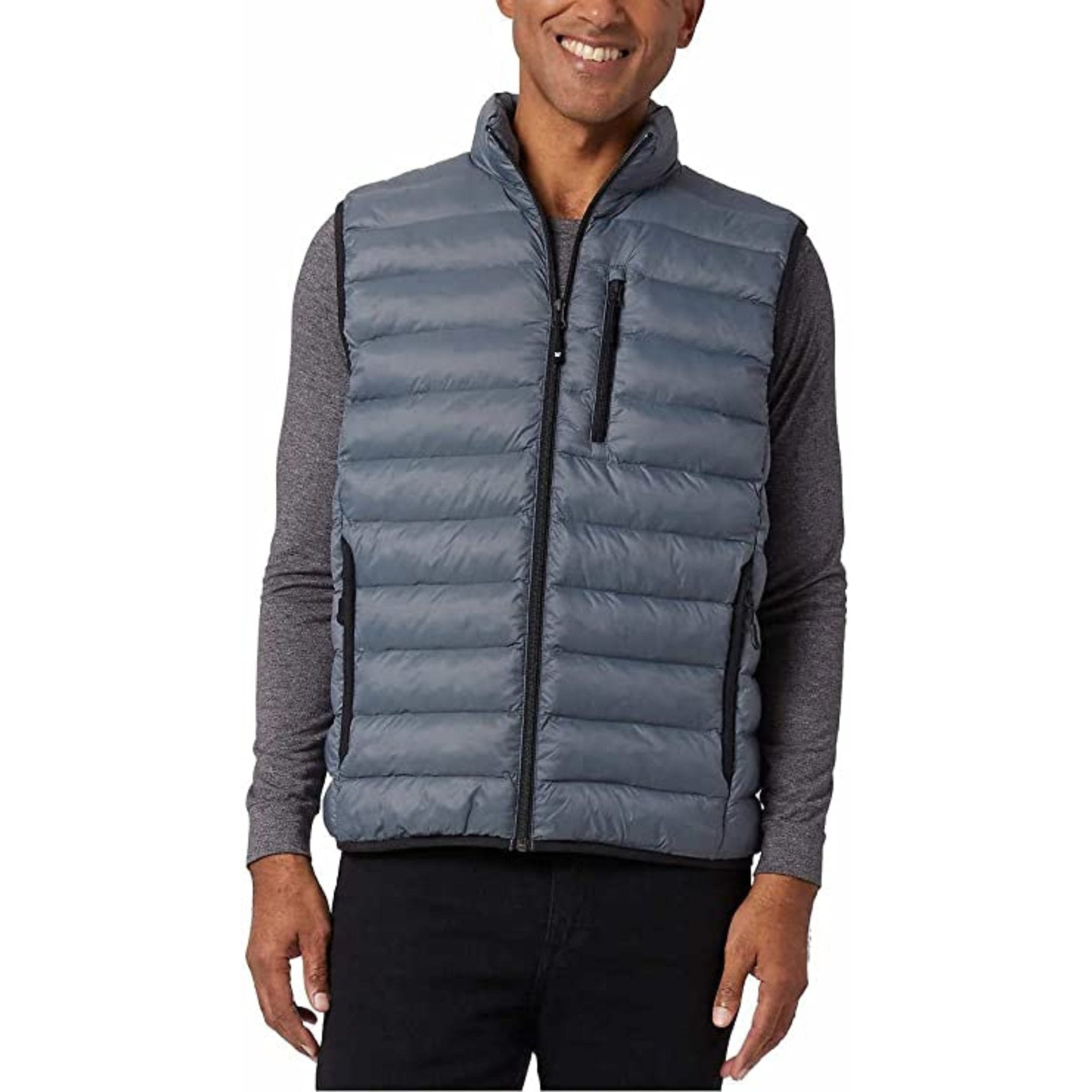 32 Degrees Heat Mens Lightweight Down Alternative Vest, Gray, Brandat