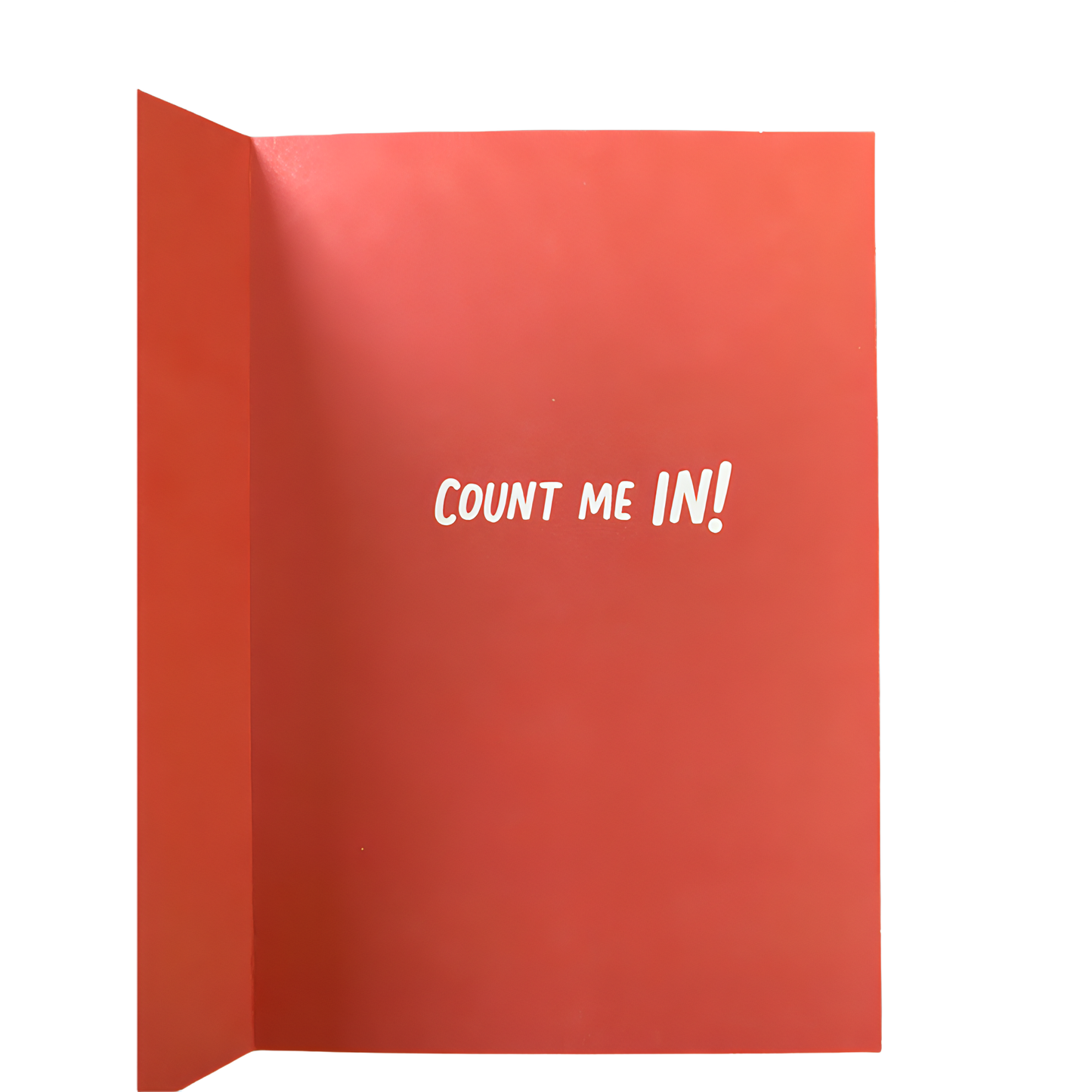 Birthday Card with Envelope - Heartline by Hallmark - "COUNT ME IN!" - Brandat Outlet