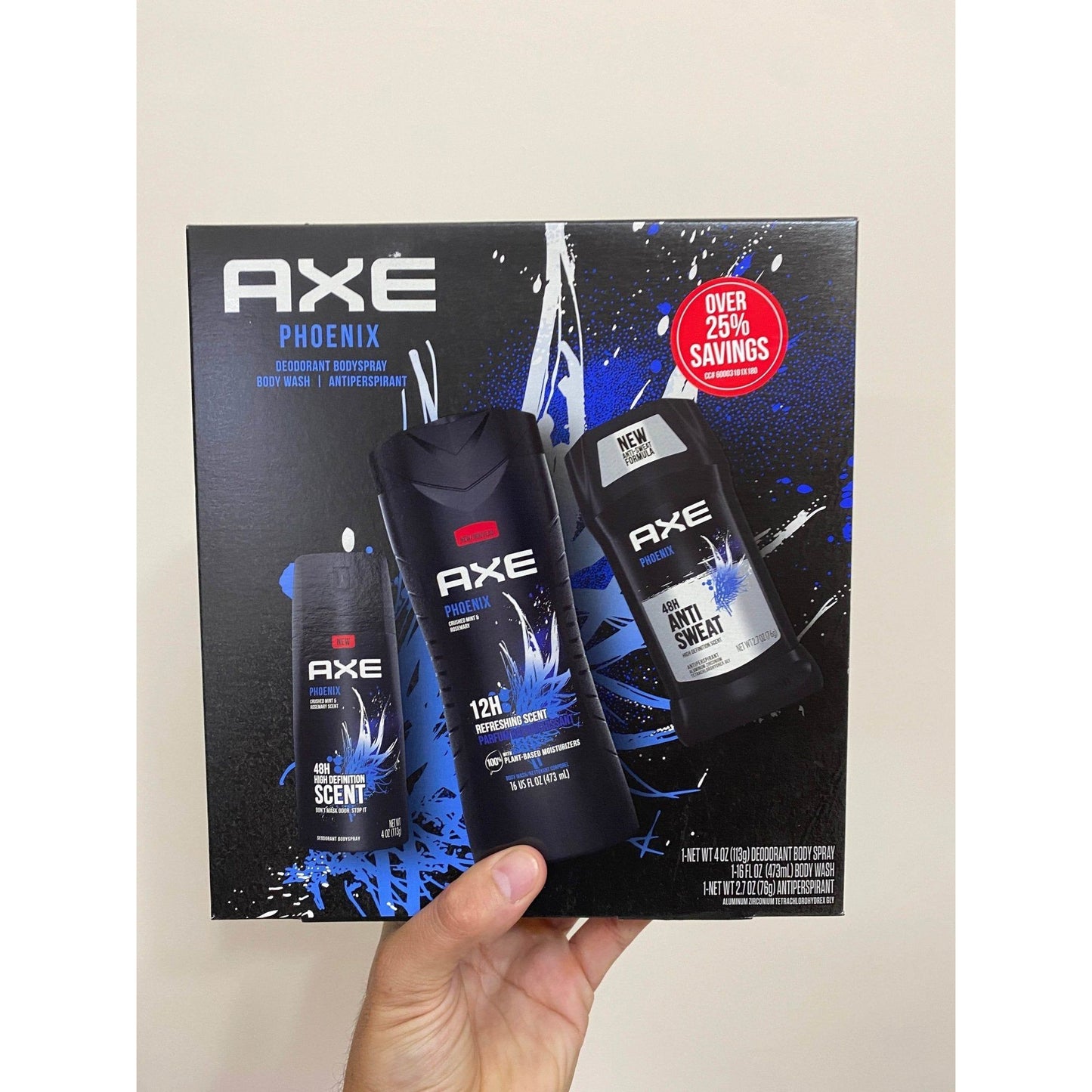 Unilever-AXE Phoenix Gift Set (Deo Body Spray, Deo Stick, Body Wash) - Brandat Outlet