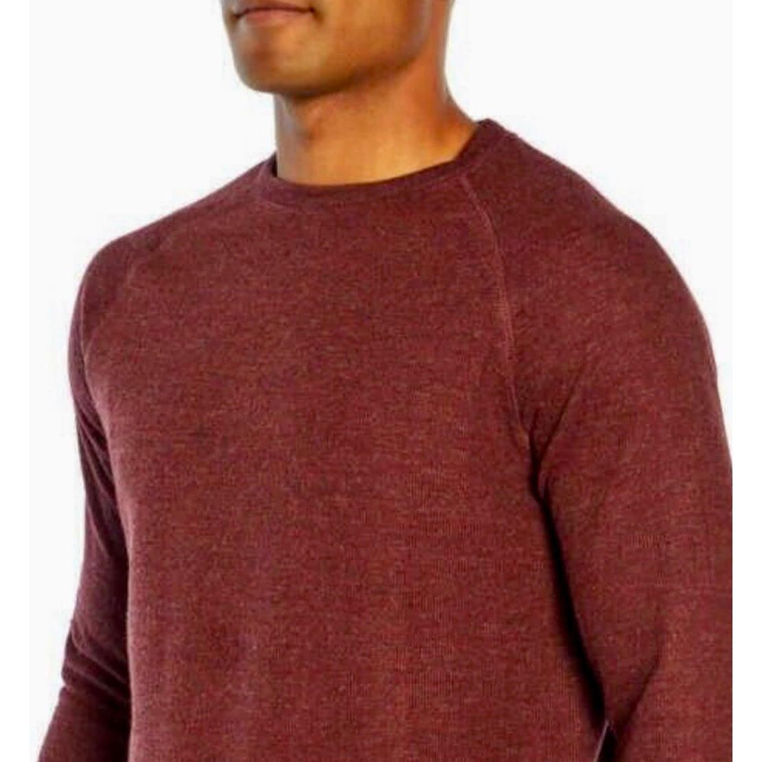 Banana Republic-Banana Republic Men’s Crew Sweatshirt, (Burgundy Heather) - Brandat Outlet