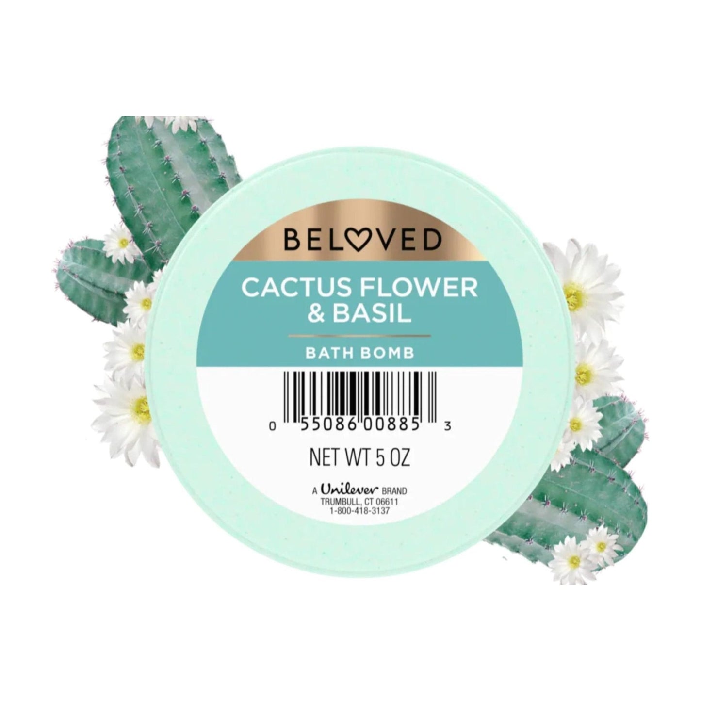 Unilever-Bath Bomb - Beloved Cactus Flower & Basil Bath Bomb ( 5 oz ) - Brandat Outlet