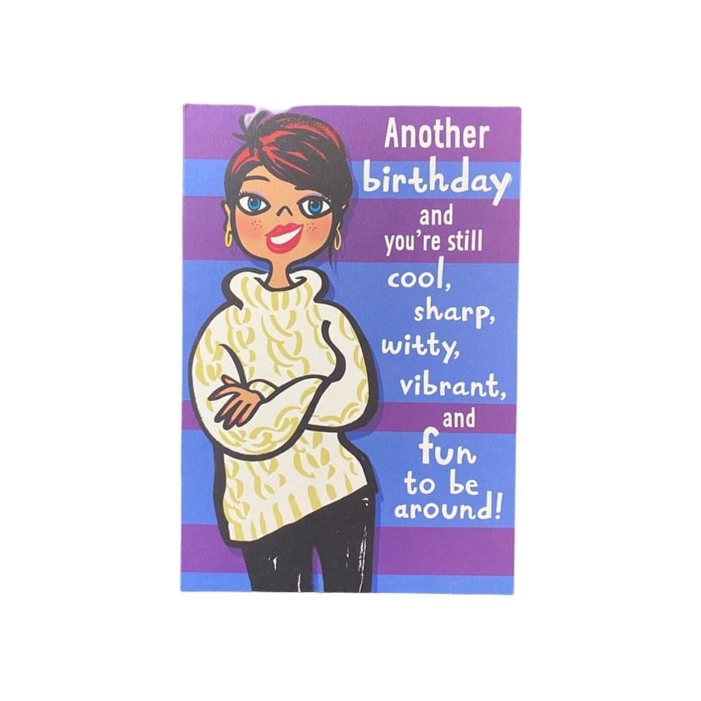 Hallmark-Birthday Card with Envelope - Heartline by Hallmark - "Another Birthday!" - Brandat Outlet