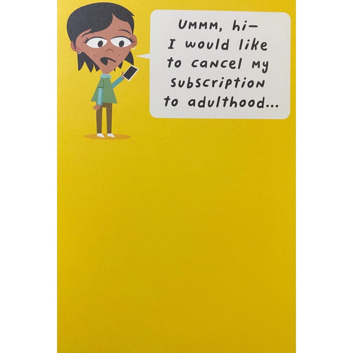 Hallmark-Birthday Card with Envelope - Heartline by Hallmark - "Cancel Subscription!" - Brandat Outlet