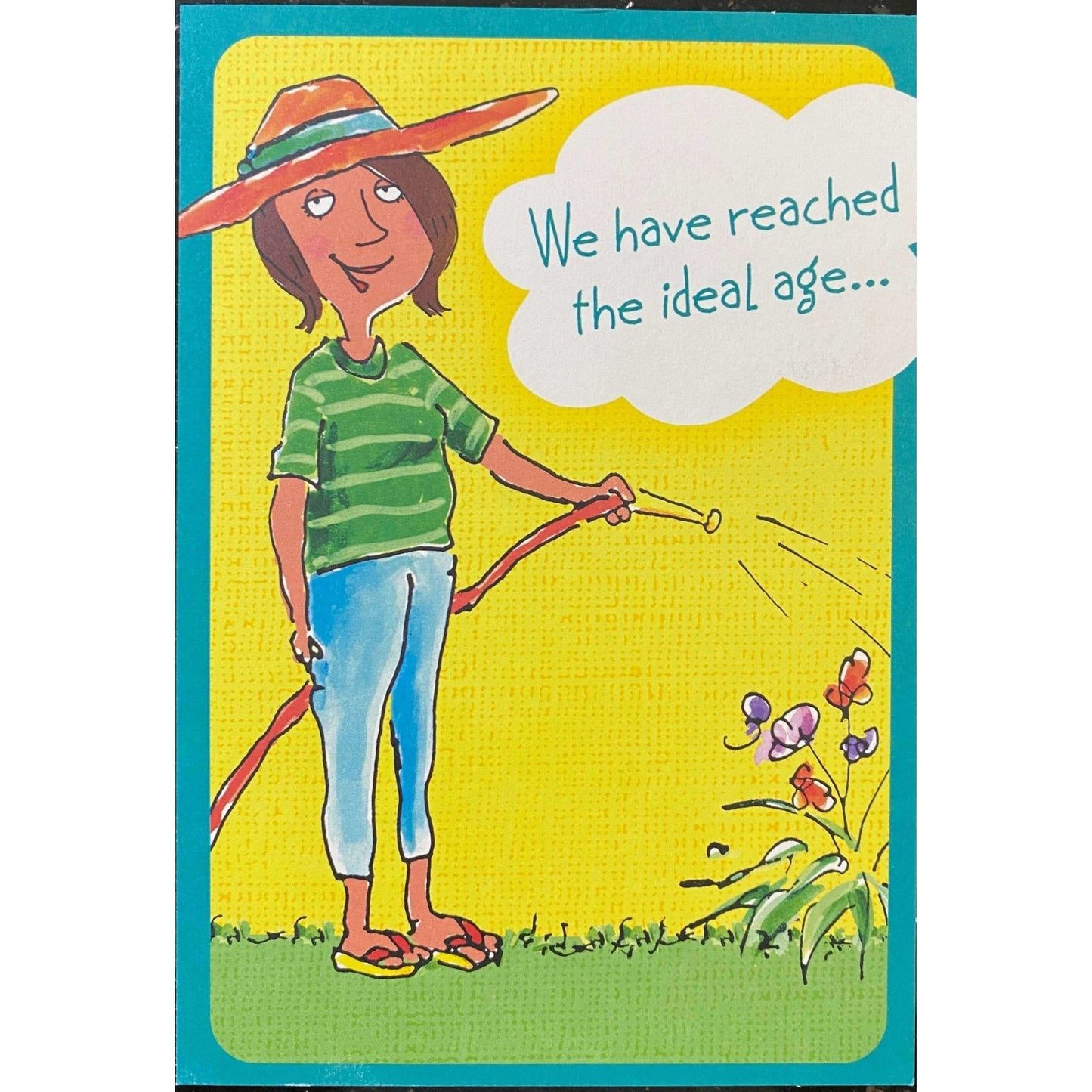 Hallmark-Birthday Card with Envelope - Heartline by Hallmark - "Ideal age!" - Brandat Outlet