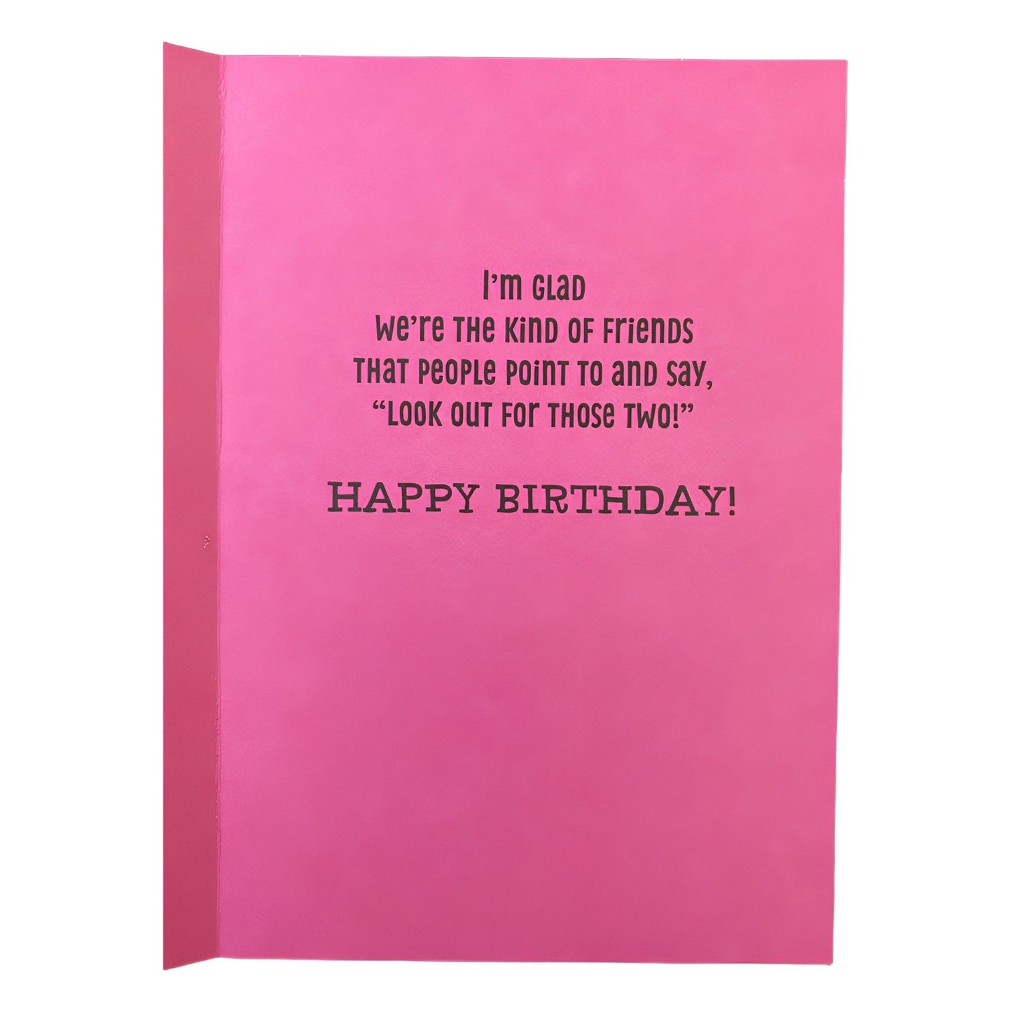 Hallmark-Birthday Card with Envelope - Heartline by Hallmark - "PARTNERS IN CRIME!" - Brandat Outlet