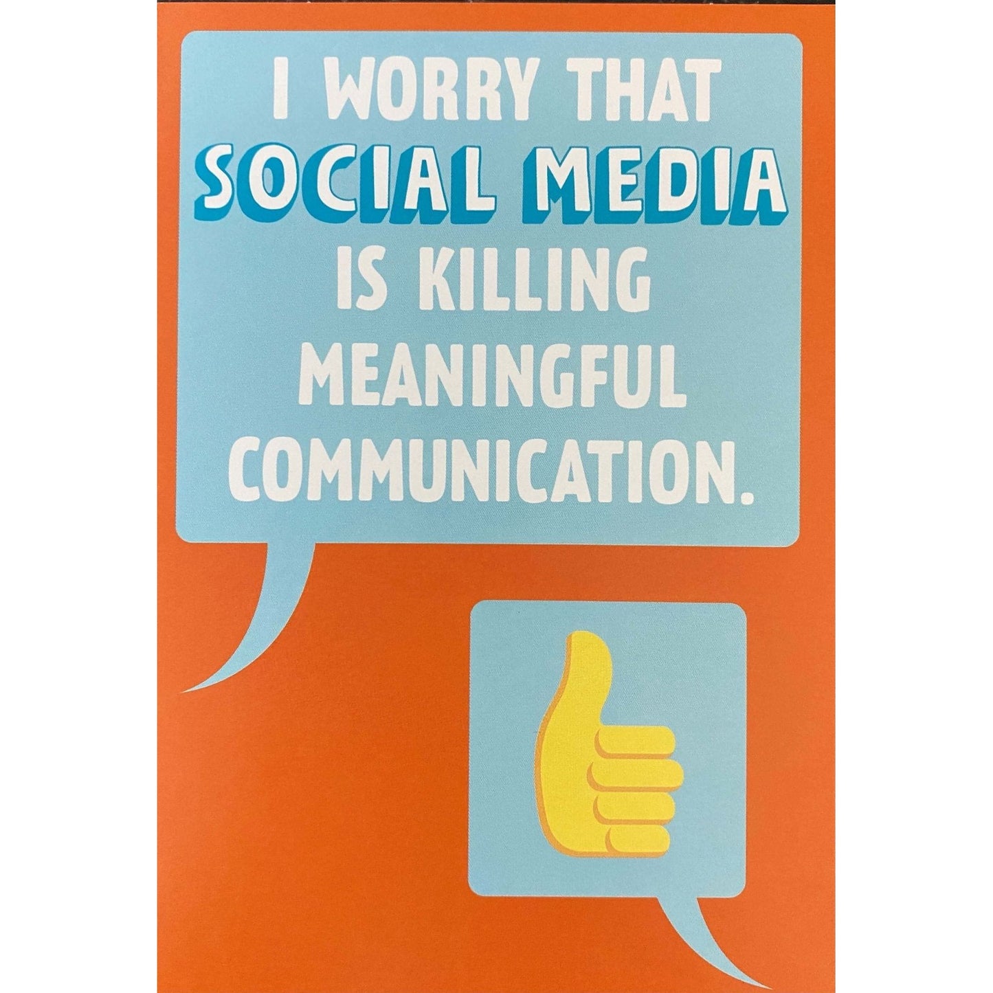 Hallmark-Birthday Card with Envelope - Heartline by Hallmark - "Social Media" - Brandat Outlet