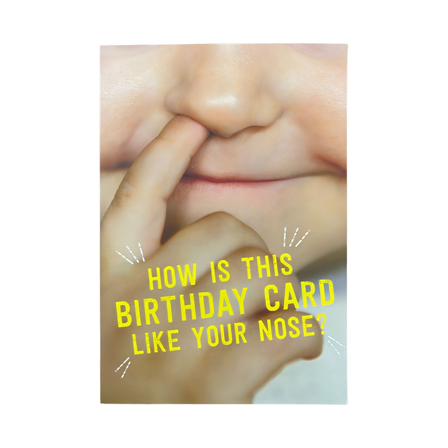 Hallmark-Birthday Card with Envelope - Heartline by Hallmark - "YOUR NOSE!" - Brandat Outlet