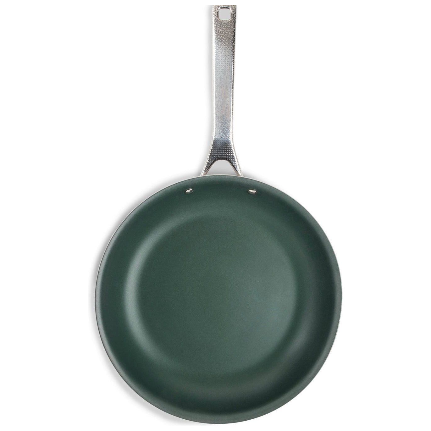 Brooklyn Steel Co.-Brooklyn Steel Co. Interstellar 12" Flared Sparkle Frypan with Hammered Handle (Emerald) - Brandat Outlet
