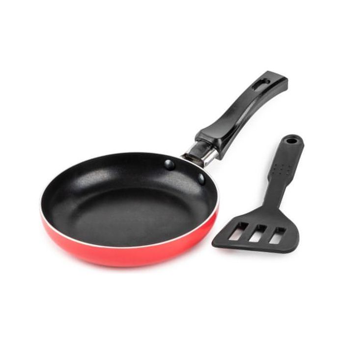 Brooklyn Steel Co.-Brooklyn Steel Co. Mini Round Fry Pan & Slotted Turner 2-Pc. Set (Lychee) - Brandat Outlet