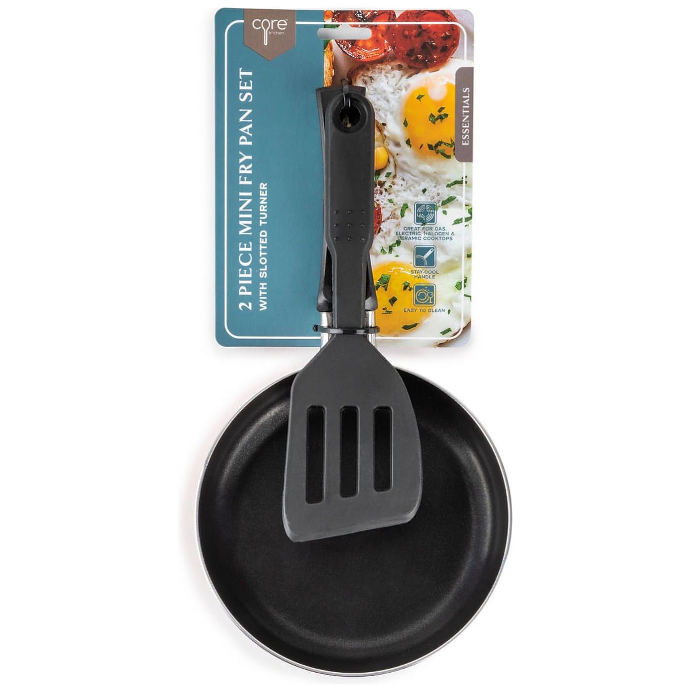 Brooklyn Steel Co.-Brooklyn Steel Co. Mini Round Fry Pan & Slotted Turner 2-Pc. Set (Lychee) - Brandat Outlet