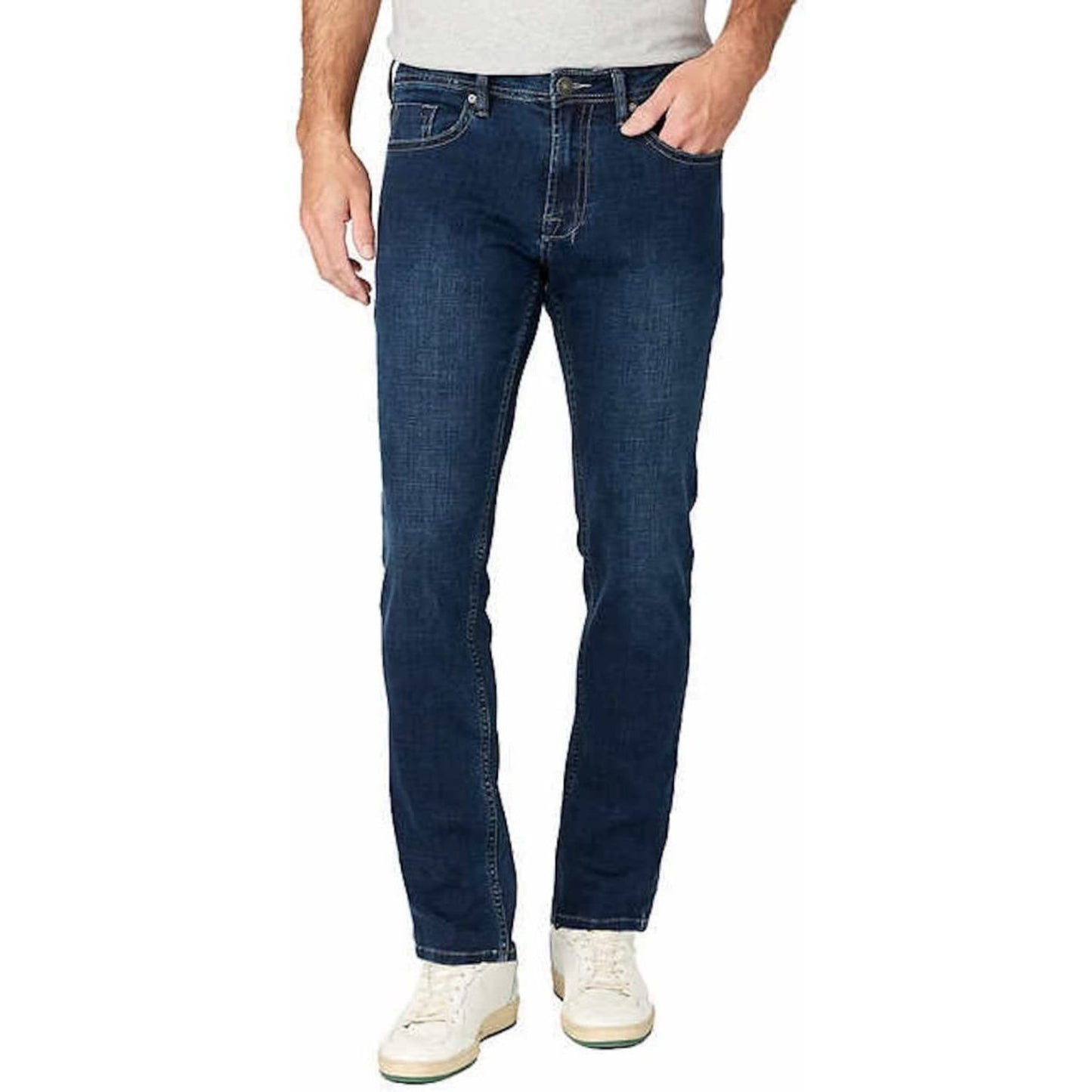 Buffalo David-Buffalo David Bitton Men's Jackson 5 Pocket Straight Stretch Denim Jean Blue - Brandat Outlet