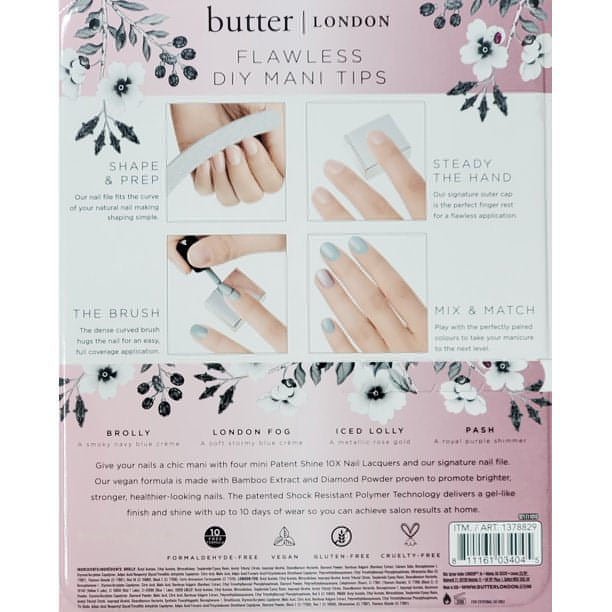 Butter London-Butter London Patent Shine 10x Nail Lacquer Set 4 Pc - Brandat Outlet