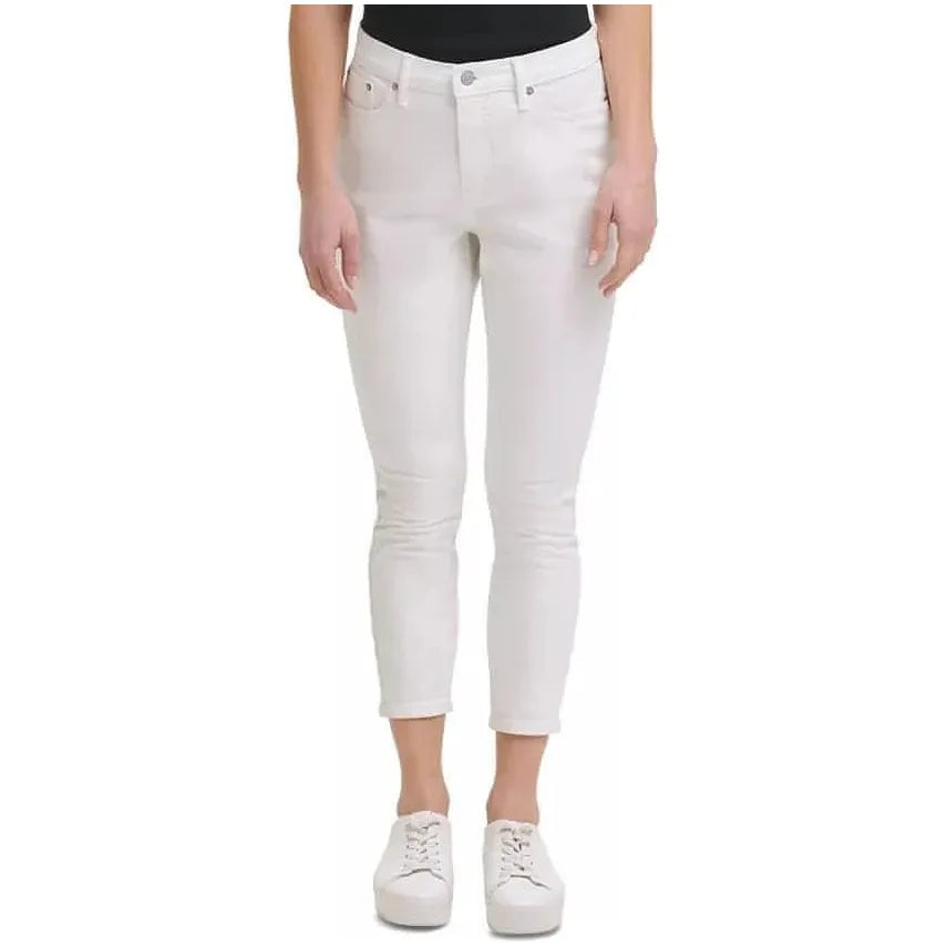 Calvin Klein-Calvin Klein Jeans Cropped Skinny Jeans - White - 32 - Brandat Outlet