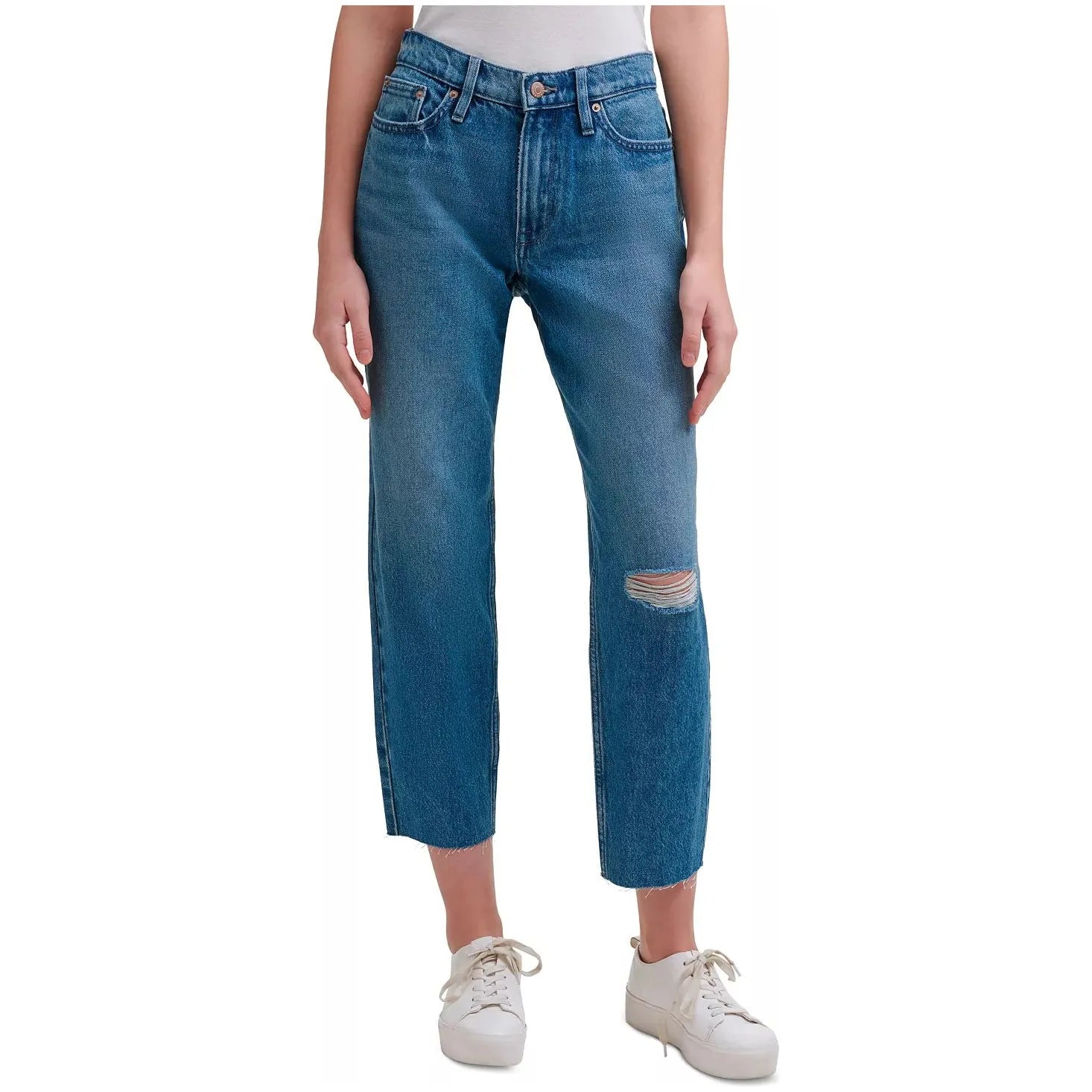 Calvin klein jeans high top rise straight leg jean