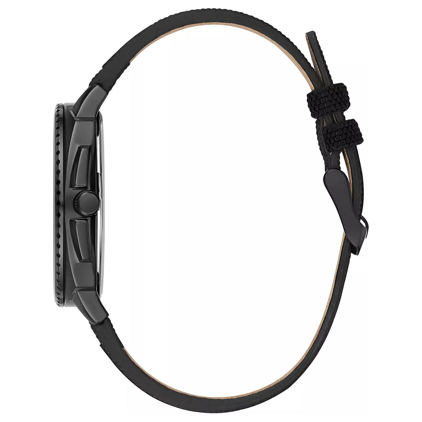 CARAVELLE DESIGNED BY BULOVA-CARAVELLE DESIGNED BY BULOVA Men's Black Nylon & Leather Strap Watch 41mm - Brandat Outlet