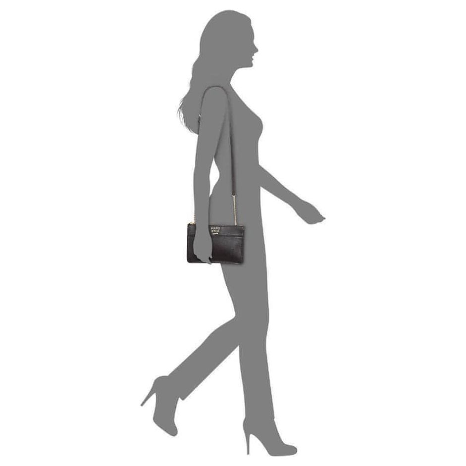 DKNY Ava Leather Top-Zip Crossbody (Black) - Brandat Outlet, Women's Handbags Outlet ,Handbags Online Outlet | Brands Outlet | Brandat Outlet | Designer Handbags Online |