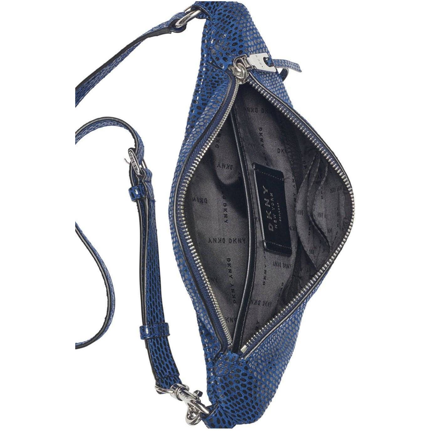 DKNY Sally Leather Belt Bag (Royal Blue/Silver) - Brandat Outlet, Women's Handbags Outlet ,Handbags Online Outlet | Brands Outlet | Brandat Outlet | Designer Handbags Online |