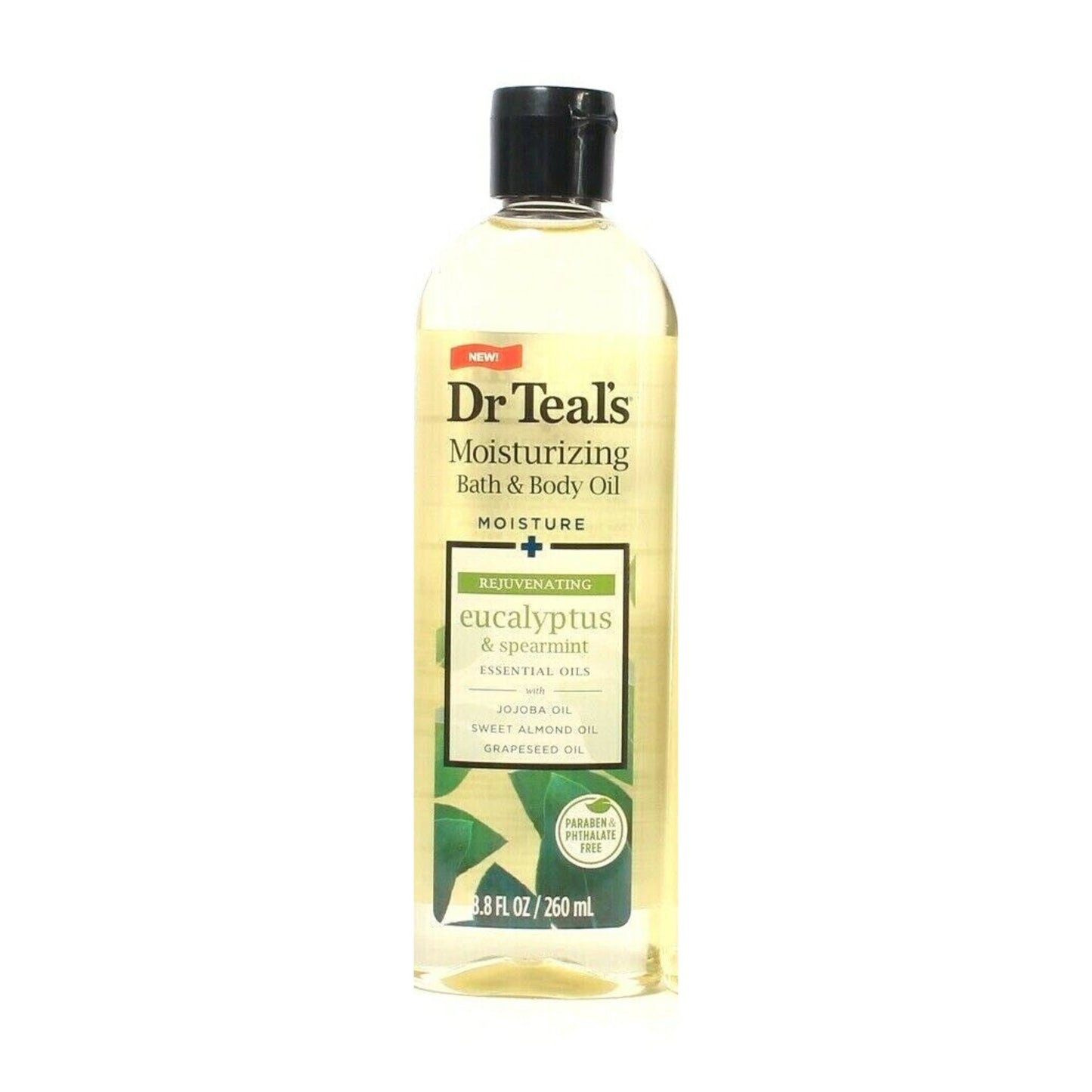 Dr Teal's Rejuvenating Eucalyptus & Spearmint Moisturizing Bath & Body Oil (260mL)