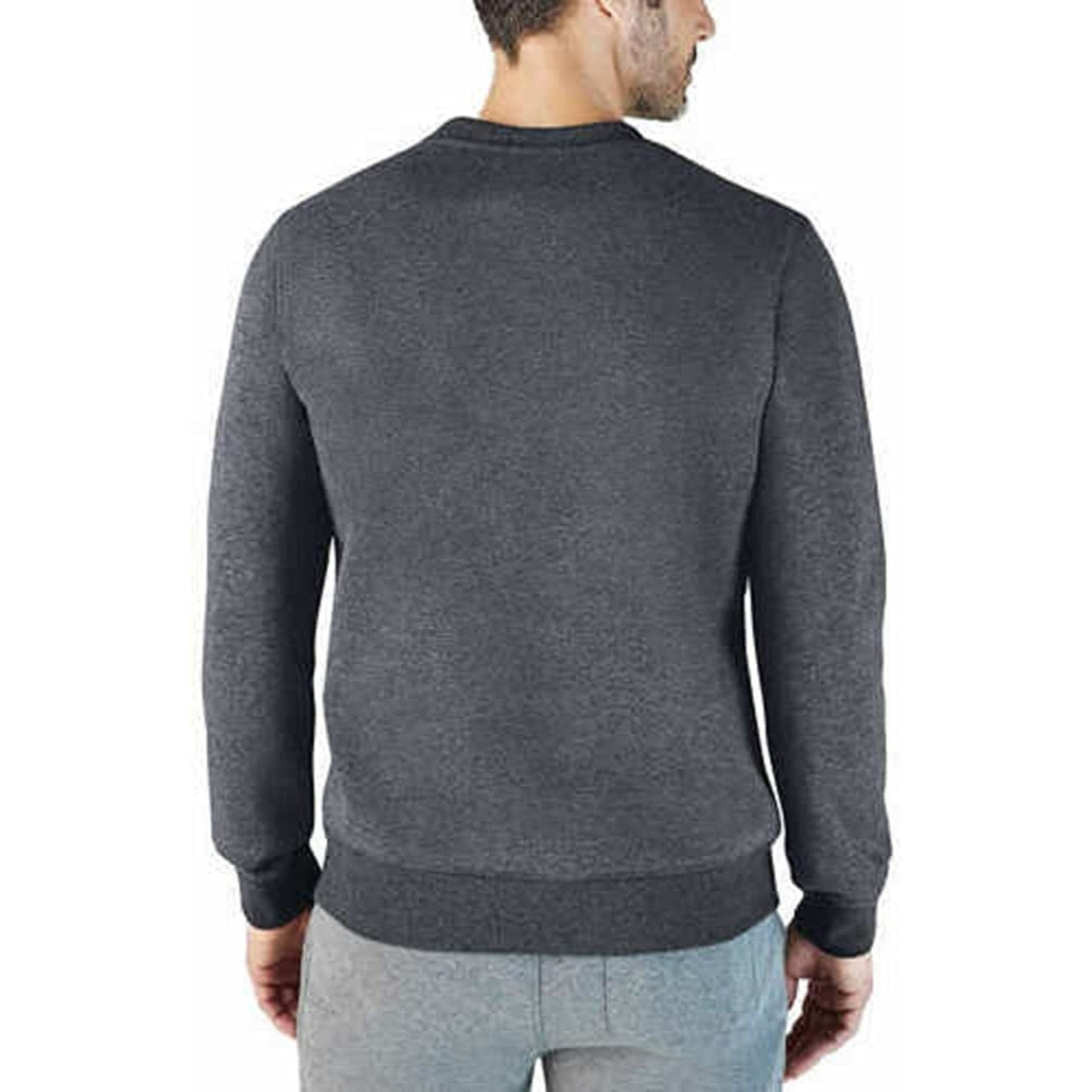 Eddie Bauer Men’s Fleece Lined Crew Sweatshirt gray