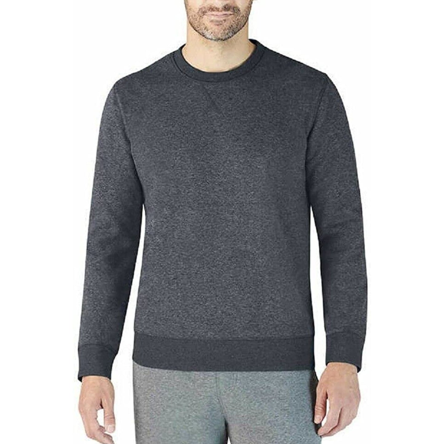 Eddie Bauer Men’s Fleece Lined Crew Sweatshirt gray