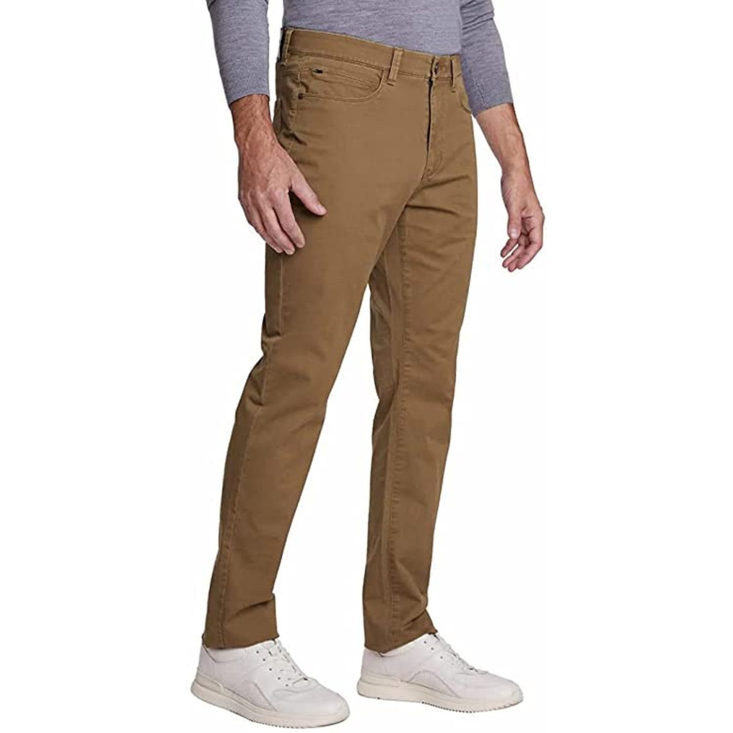 English Laundry Mens Twill 5 Pocket Pant (Honey Brown)