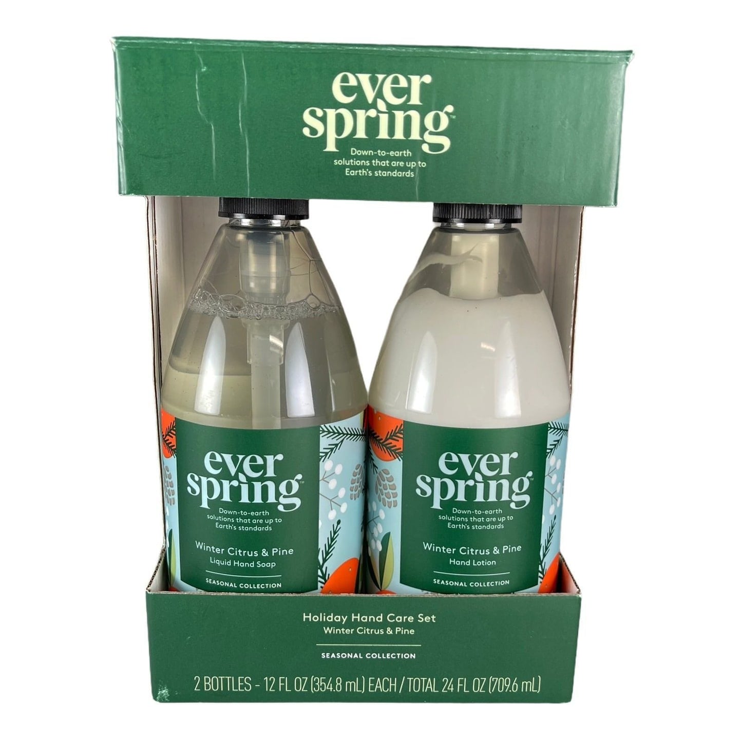 Ever Spring Holiday Hand Soap & Lotion Pack - Citrus & Pine