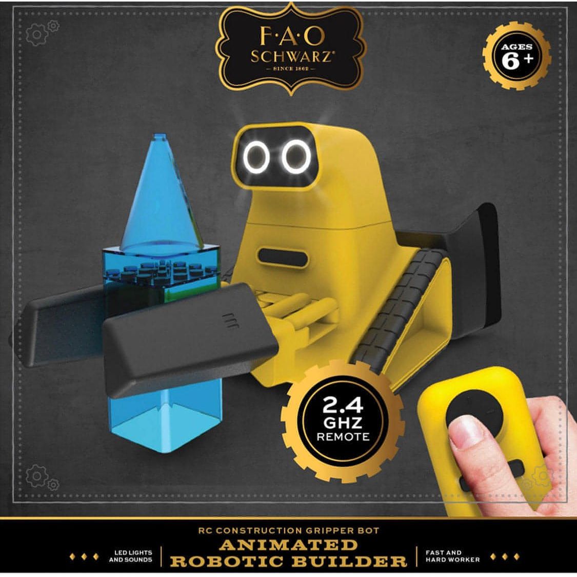FAO Schwarz Toy Remote Control Construction Gripper Bot - Brandat Outlet
