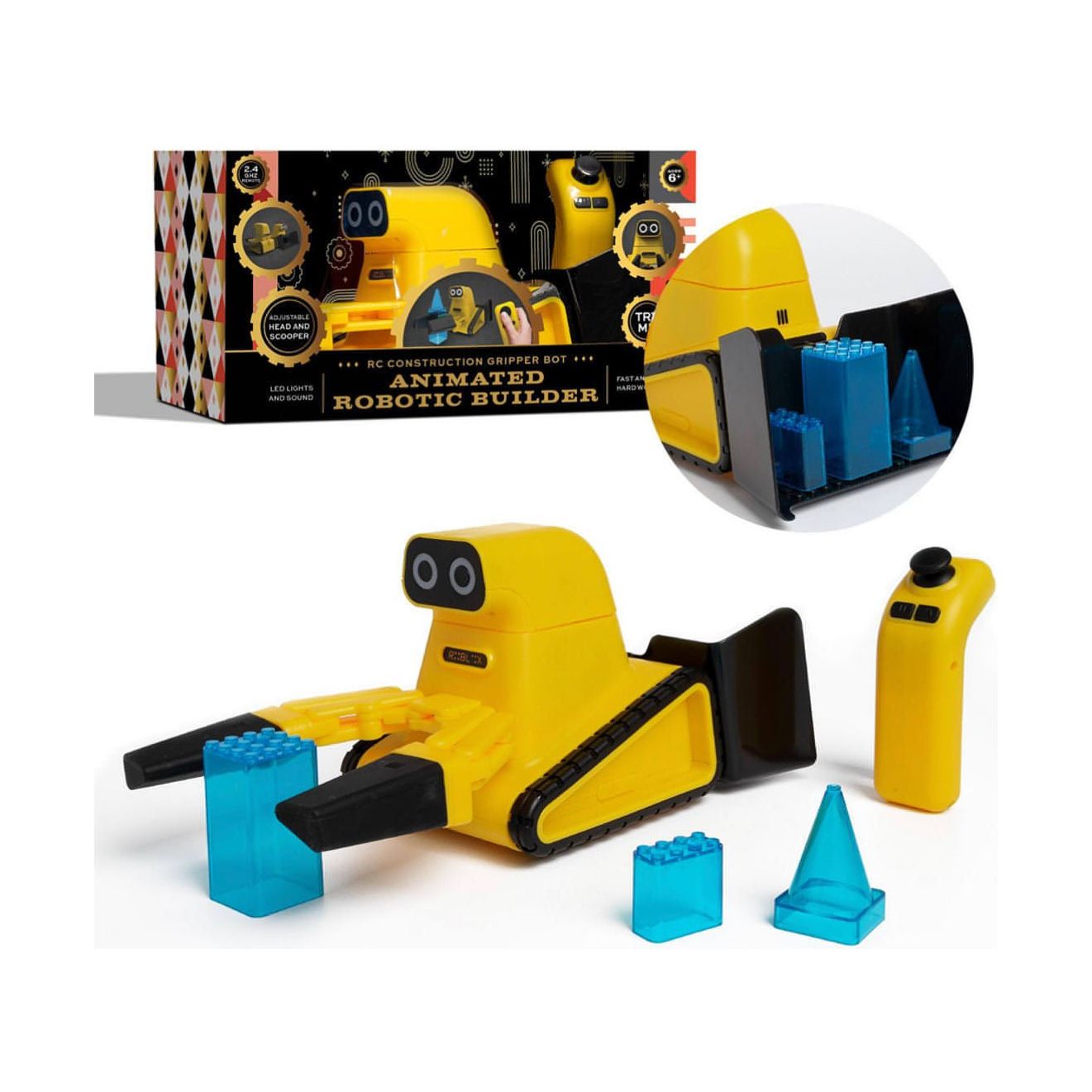 FAO Schwarz Toy Remote Control Construction Gripper Bot - Brandat Outlet