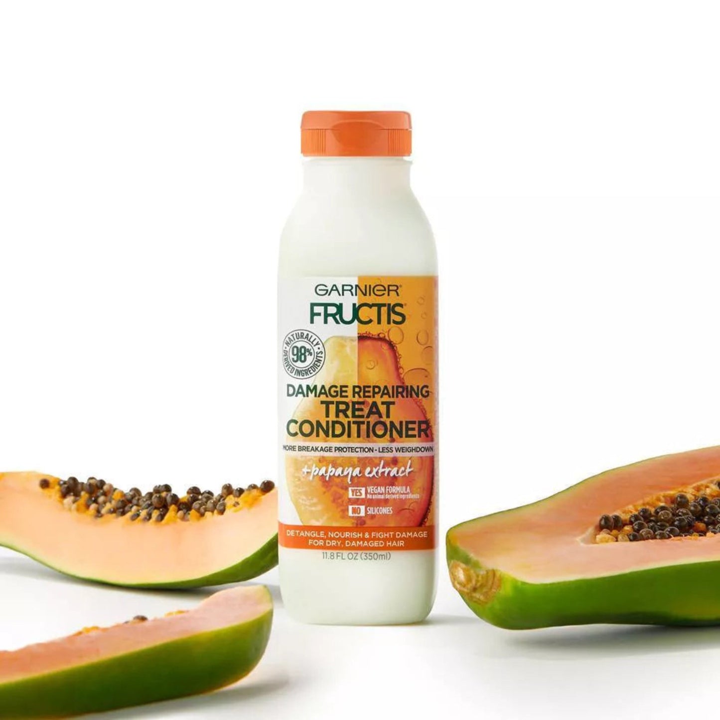 Garnier Fructis Papaya Extract Damage Repair Treat Conditioner - (350mL)