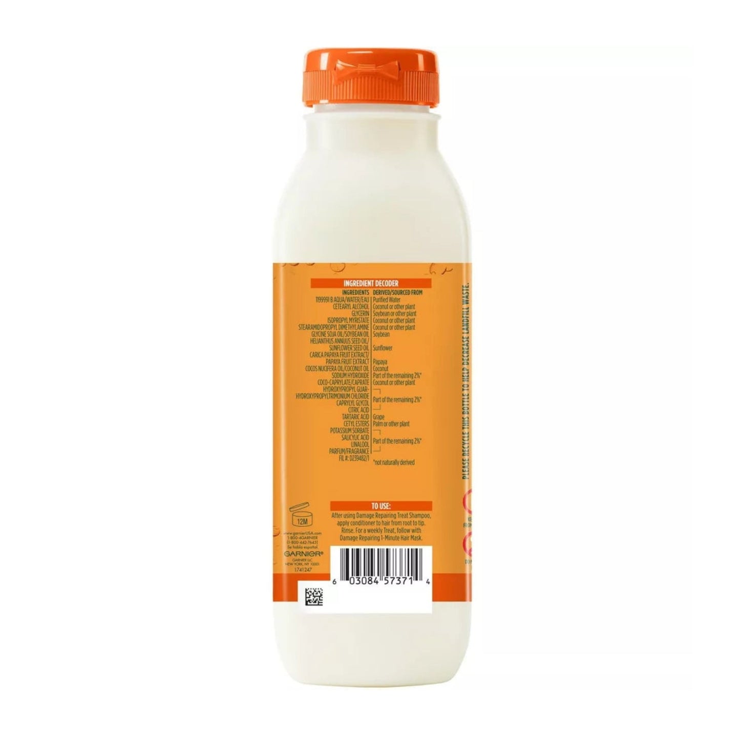 Garnier Fructis Papaya Extract Damage Repair Treat Conditioner - (350mL)