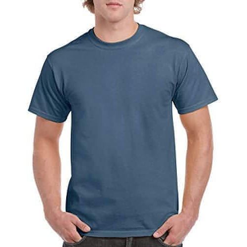 Gildan men's soft Cotton Adult T-Shirt INDIGO BLUE