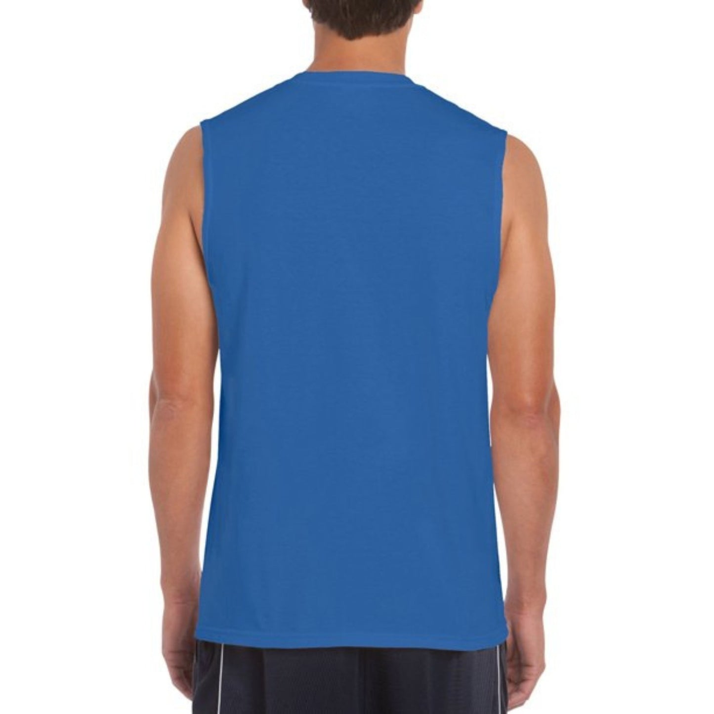 Gildan Ultra Cotton Men's Classic Sleeveless T-shirt (Sapphire)