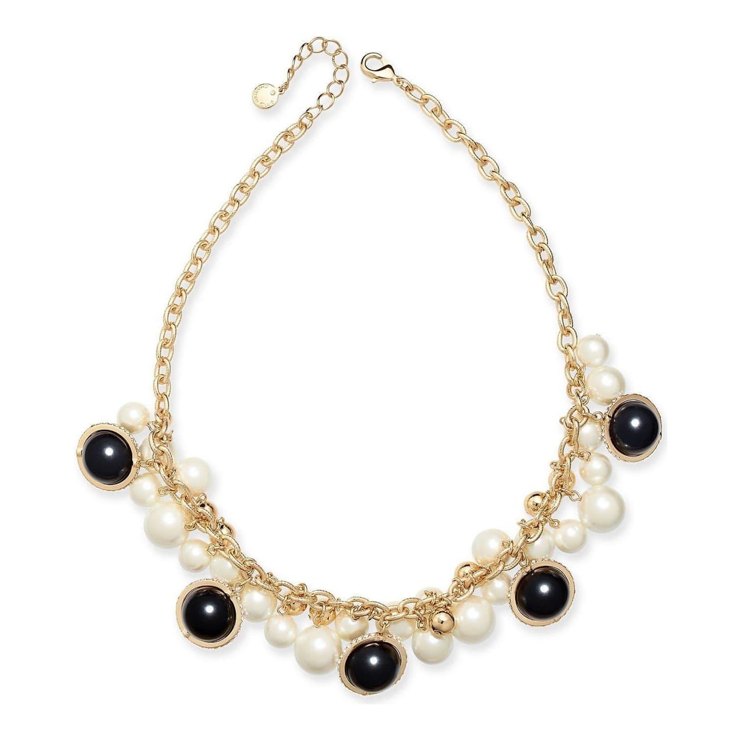 Gold-Tone Pavé, Imitation Pearl & Bead Shaky Collar Necklace - Brandat Outlet, Women's Handbags Outlet ,Handbags Online Outlet | Brands Outlet | Brandat Outlet | Designer Handbags Online |