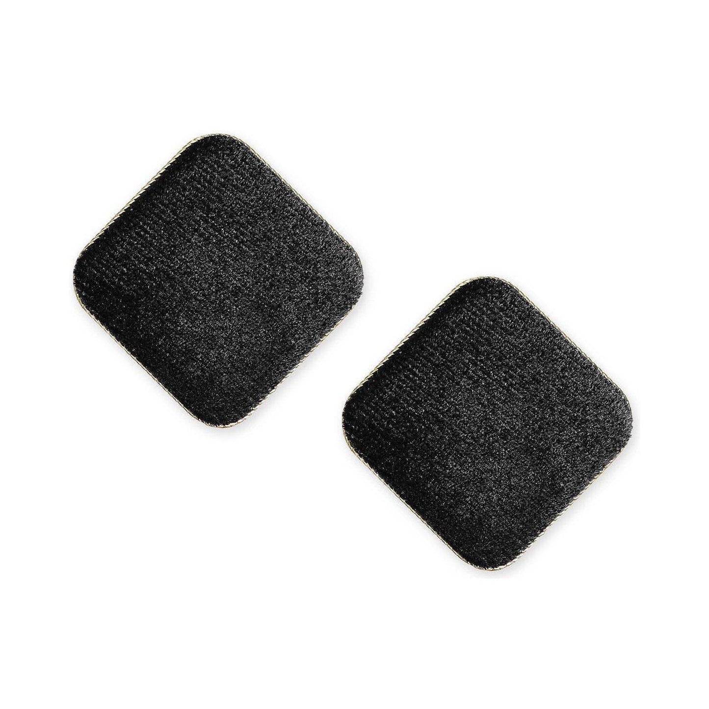 Gold-Tone Velvet Square Button Stud Earrings - Brandat Outlet, Women's Handbags Outlet ,Handbags Online Outlet | Brands Outlet | Brandat Outlet | Designer Handbags Online |