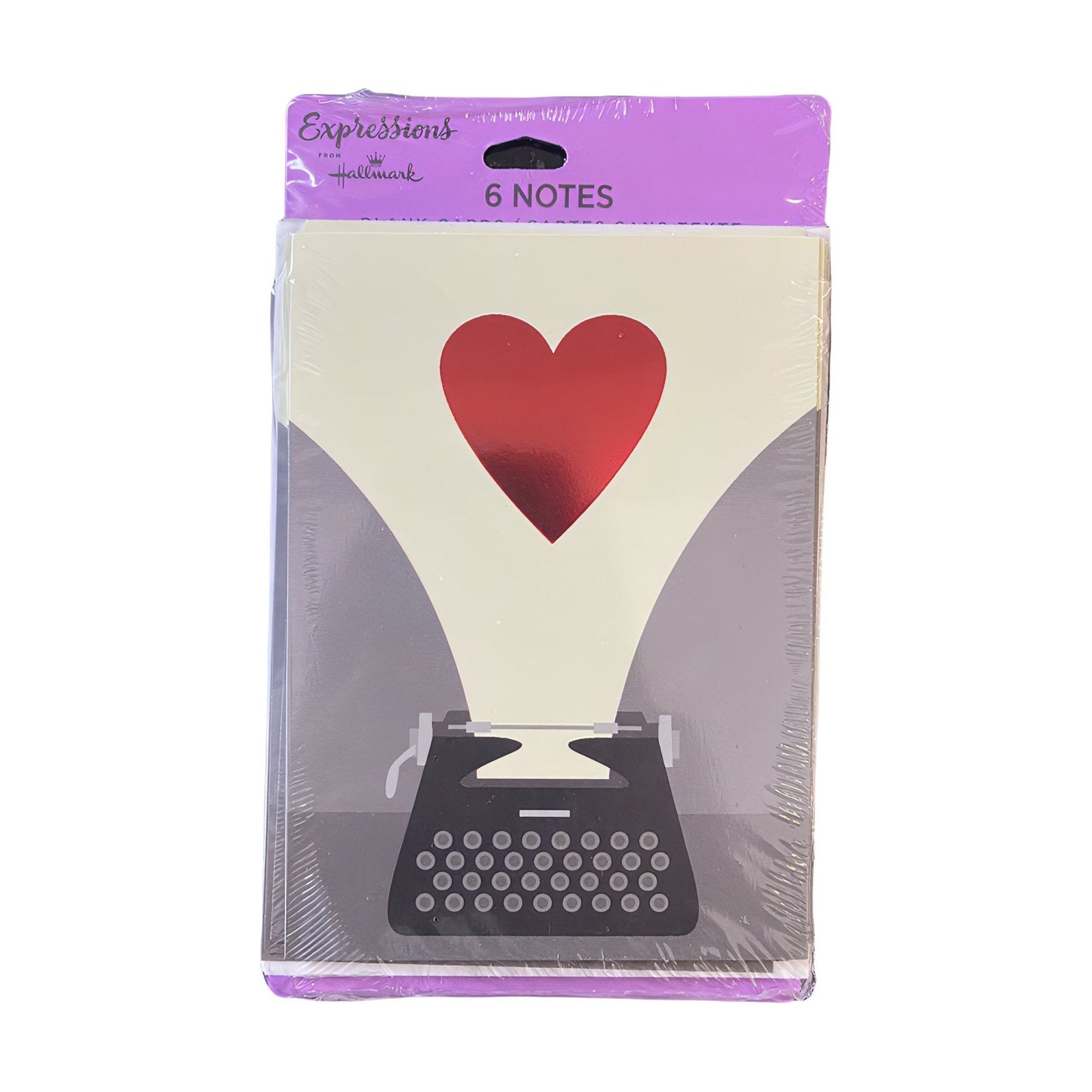 Hallmark Heart Thank you Blank Cards (Pack of 6) - Brandat Outlet