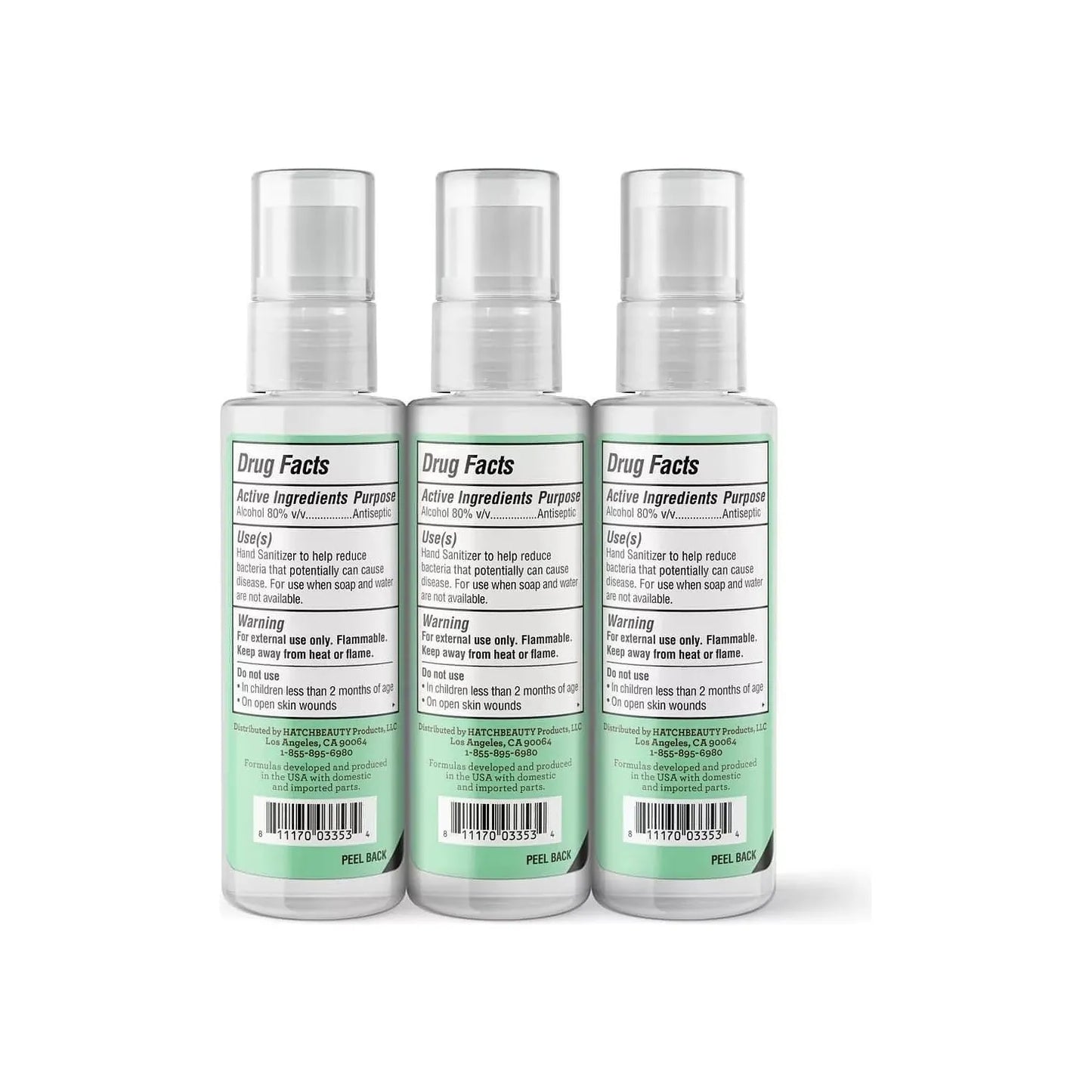 Hand Sanitizer Spray Set of 3 - NatureWell Advanced Liquid (59mL each)