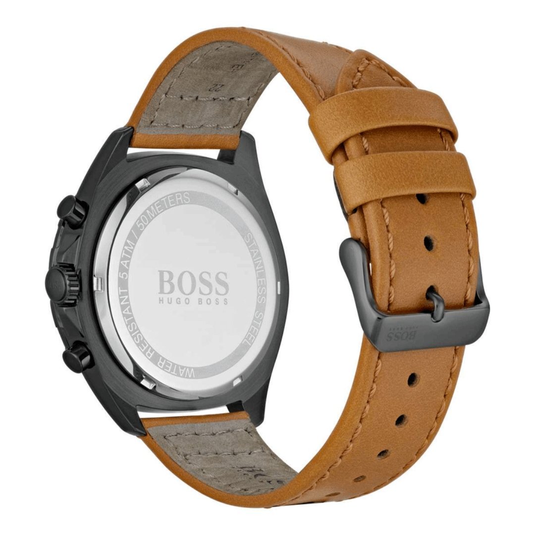 Hugo Boss Grand Prix Men's Chronograph Leather Strap (1513664)