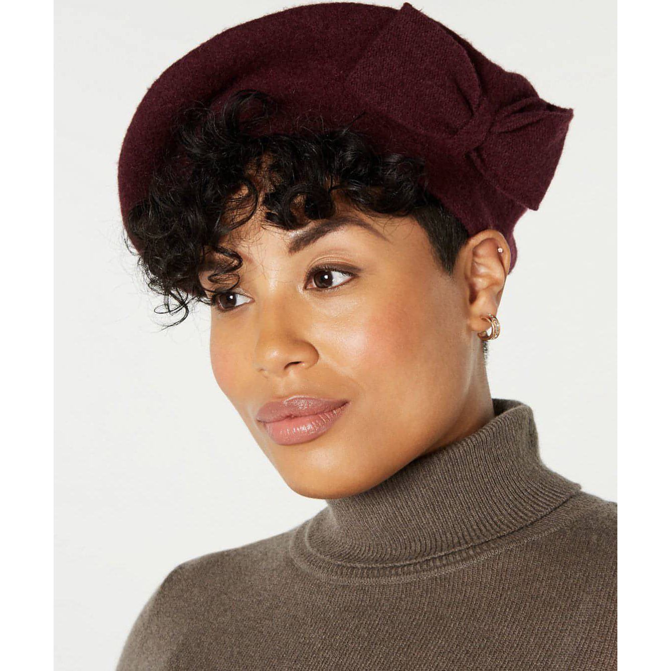 INC Bow Beret (Red Grape) - Brandat Outlet, Women's Handbags Outlet ,Handbags Online Outlet | Brands Outlet | Brandat Outlet | Designer Handbags Online |
