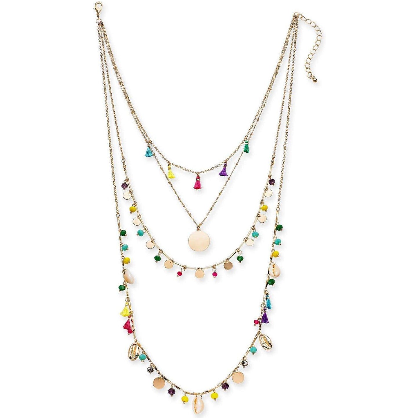 I.N.C. Gold-Tone Bead & Tassel Layered Necklace - Brandat Outlet, Women's Handbags Outlet ,Handbags Online Outlet | Brands Outlet | Brandat Outlet | Designer Handbags Online |