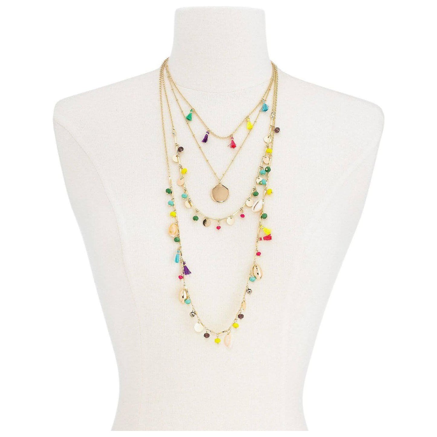 I.N.C. Gold-Tone Bead & Tassel Layered Necklace - Brandat Outlet, Women's Handbags Outlet ,Handbags Online Outlet | Brands Outlet | Brandat Outlet | Designer Handbags Online |