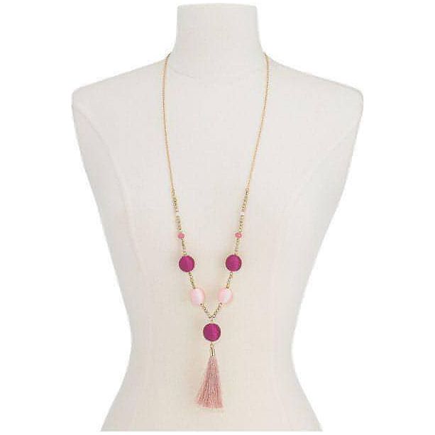 I.N.C. Gold-Tone Bead & Wrapped Ball Long Tassel Necklace - Brandat Outlet, Women's Handbags Outlet ,Handbags Online Outlet | Brands Outlet | Brandat Outlet | Designer Handbags Online |